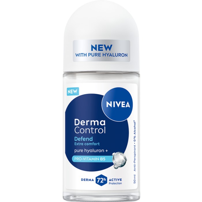 Nivea Antiperspirant Deo Derma Control Defend Roll On 50 ml