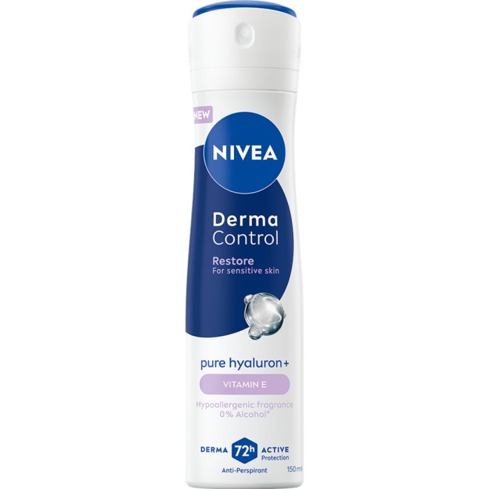 Nivea Antiperspirant Deo Spray Derma Control Restore Sensitive 150 ml
