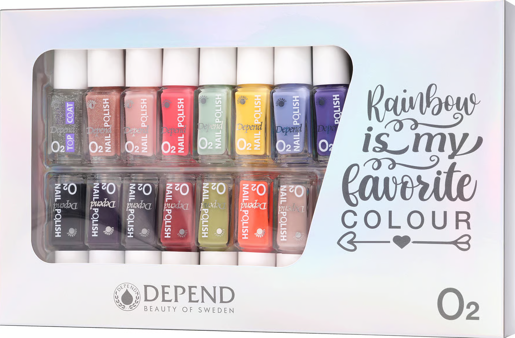 Depend O2 Nail polish 15 pack Gift Box
