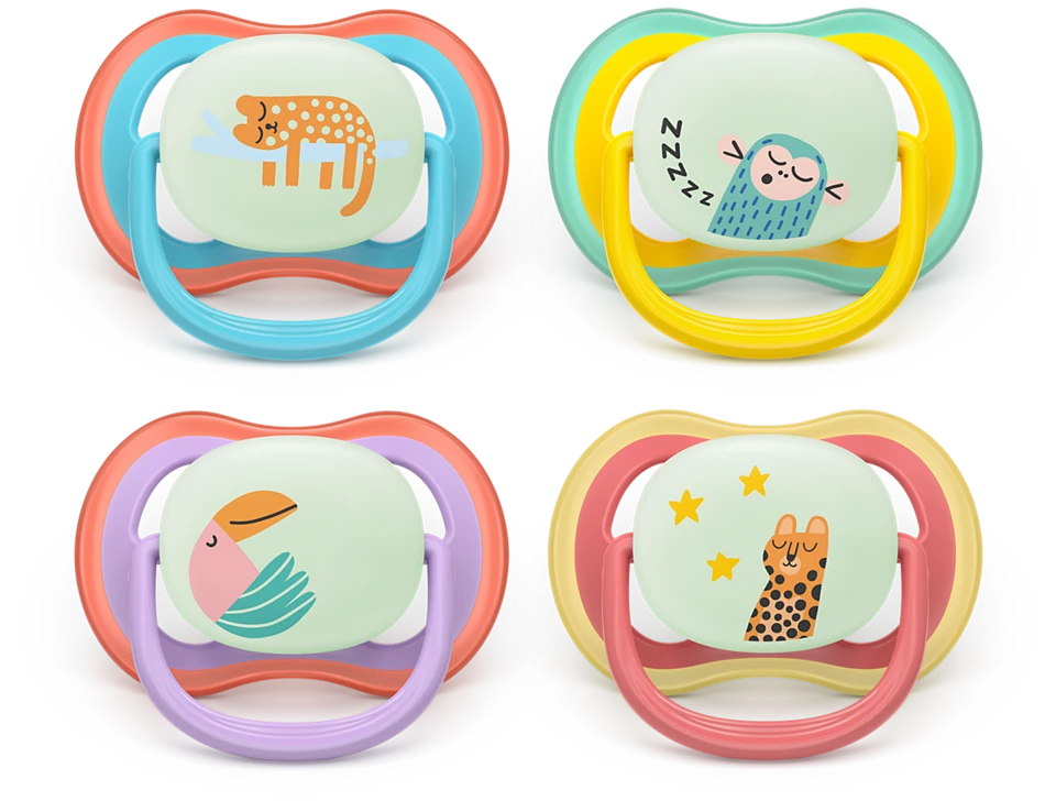 Philips Avent Pacifier ultra air natt SCF376/34 18+mån