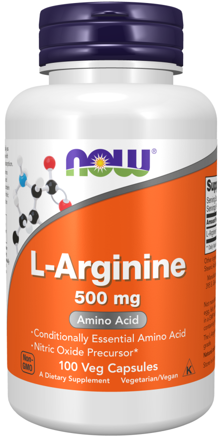 NOW Arginine 500 mg 100 vcaps NOW