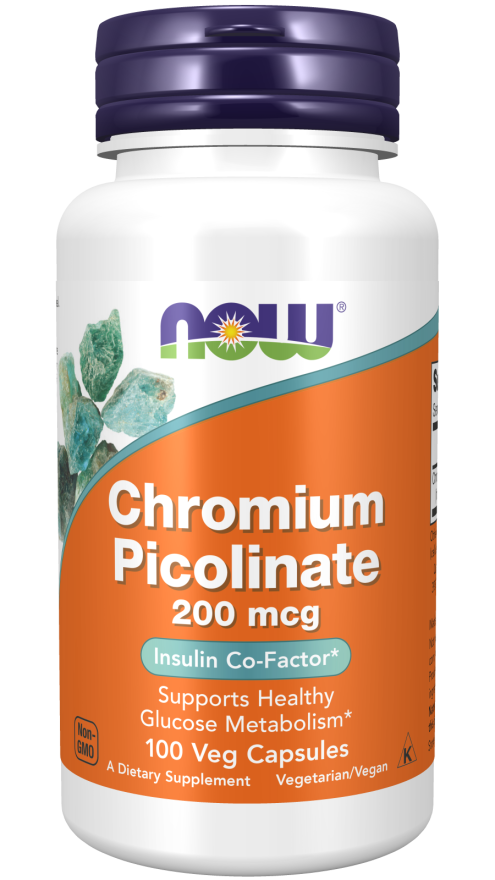 NOW Chromium Picolinate 200 mcg vegcaps NOW