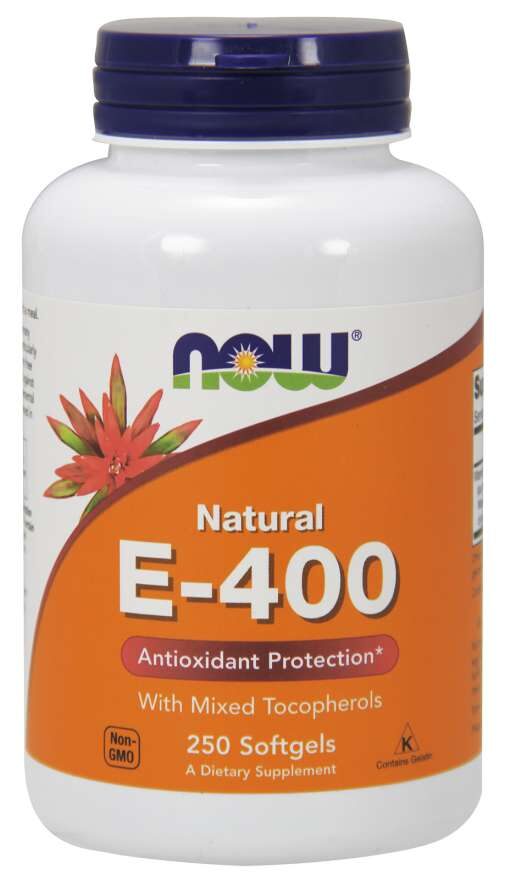 NOW Vitamin E-400 250 kapslar