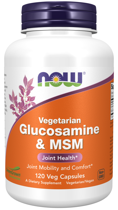 NOW Glucosamine & MSM (Vegetarian) 120 Veg Capsules