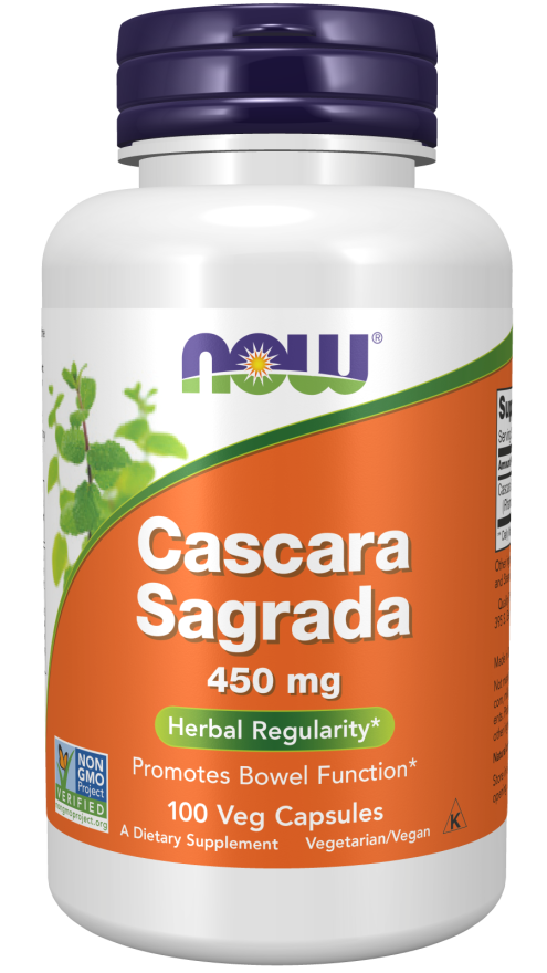 NOW Cascara Sagrada 450 mg 100 vegcaps NOW