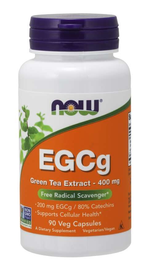 NOW EGCg Grönt te-extrakt 400 mg 90 vegkapslar NOW