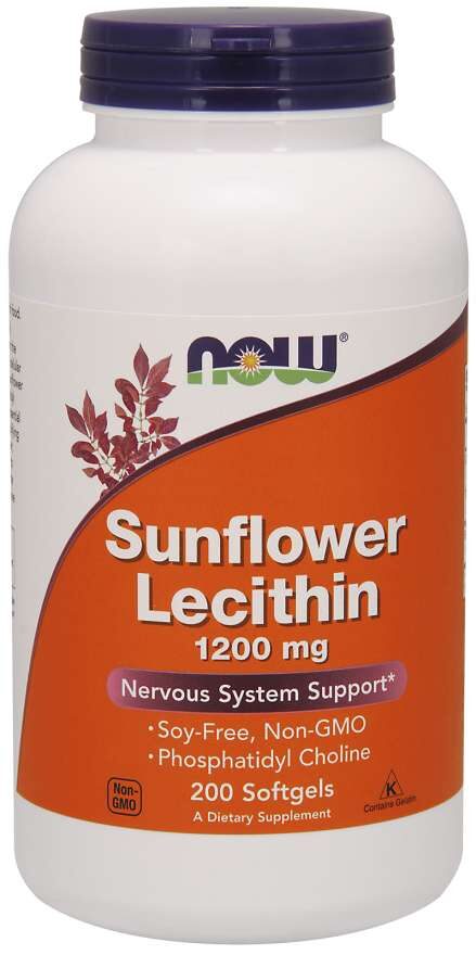 NOW Sunflower Lecithin 1200 mg 200 softgels