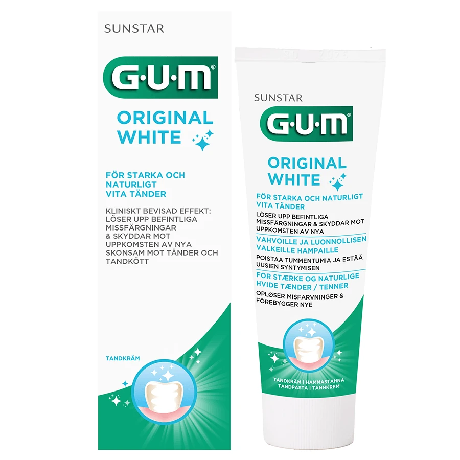 GUM Original White tandkräm 75 ml