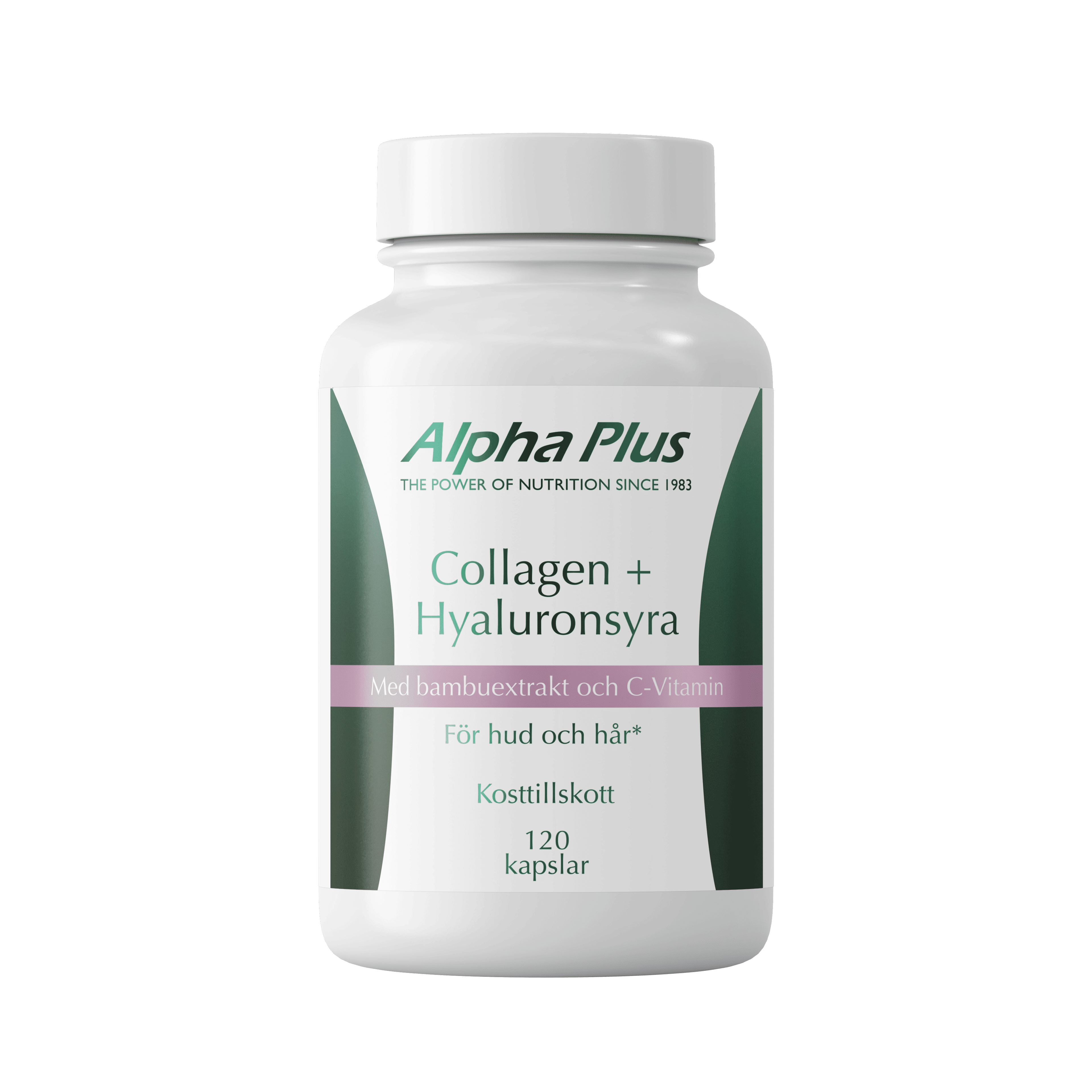 Alpha Plus Collagen + Hyaluronsyra 120 kap