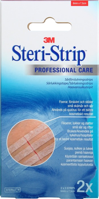 3M Steri-Strip Suturtejp brun 2 x 3 strips