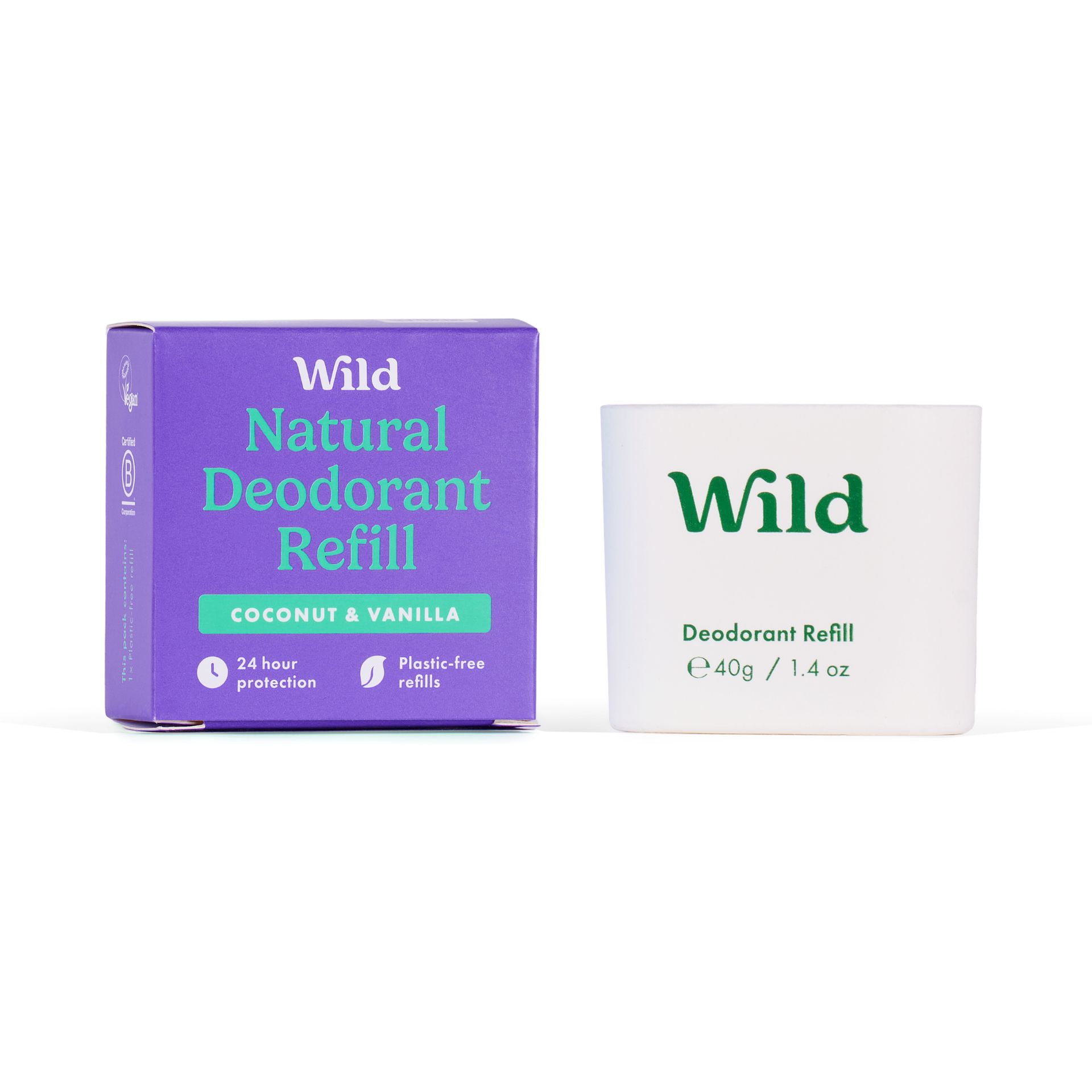 Wild Deo Refill Coconut Vanilla 40g