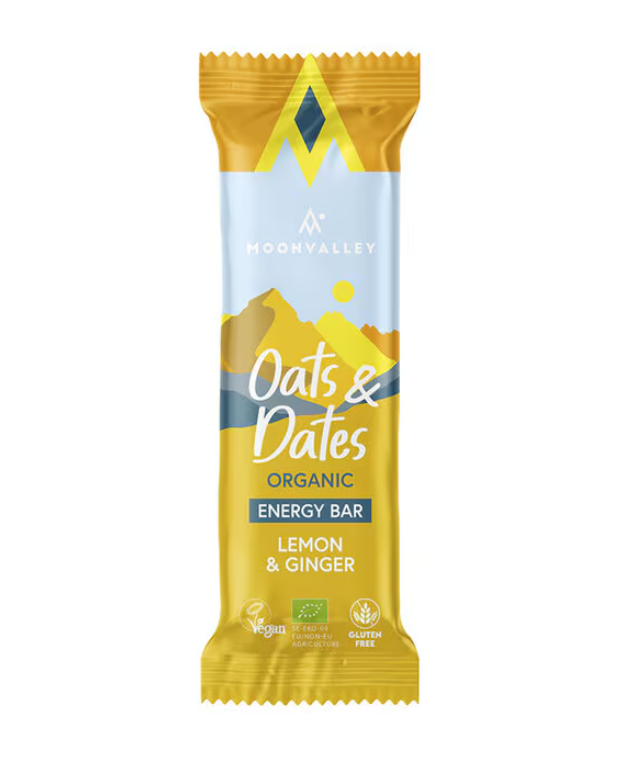 Moonvalley Oats & Dates Bar Lemon & Ginger 50g