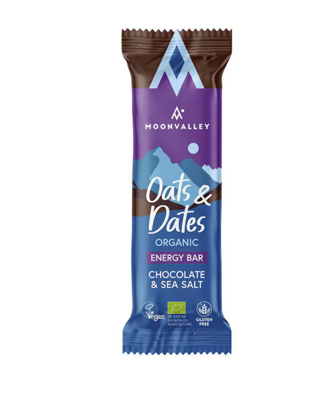 Moonvalley Oats & Dates Bar Chocolate & Sea 50g