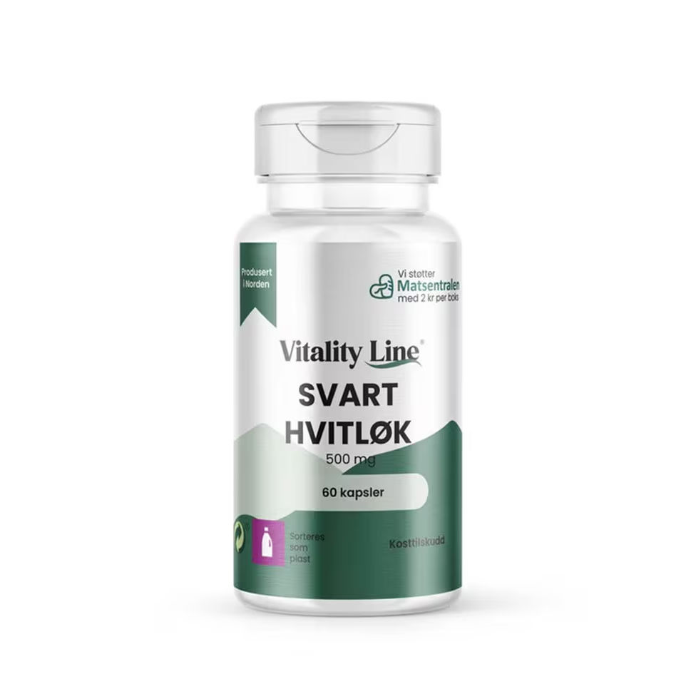 Vitality Line Svart vitlök 500mg 60 kapslar