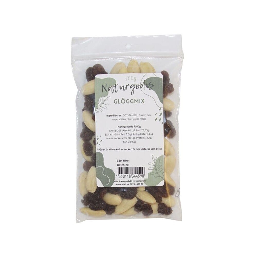 Aftek Glöggmix mandel och russin 100g
