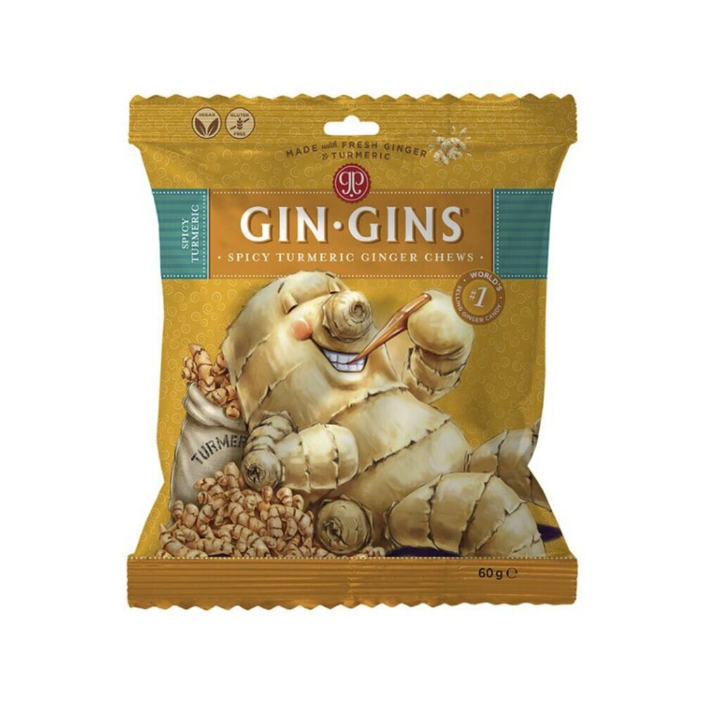 The Ginger People GinGin Turmeric Chew 60g