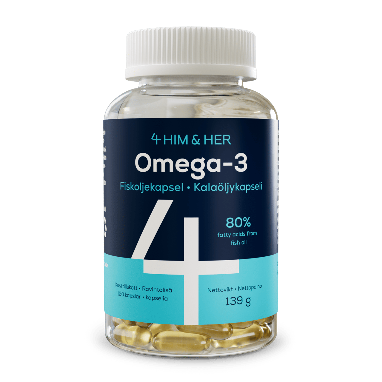 4Him&Her Omega-3 80% Fiskeoljekapsel