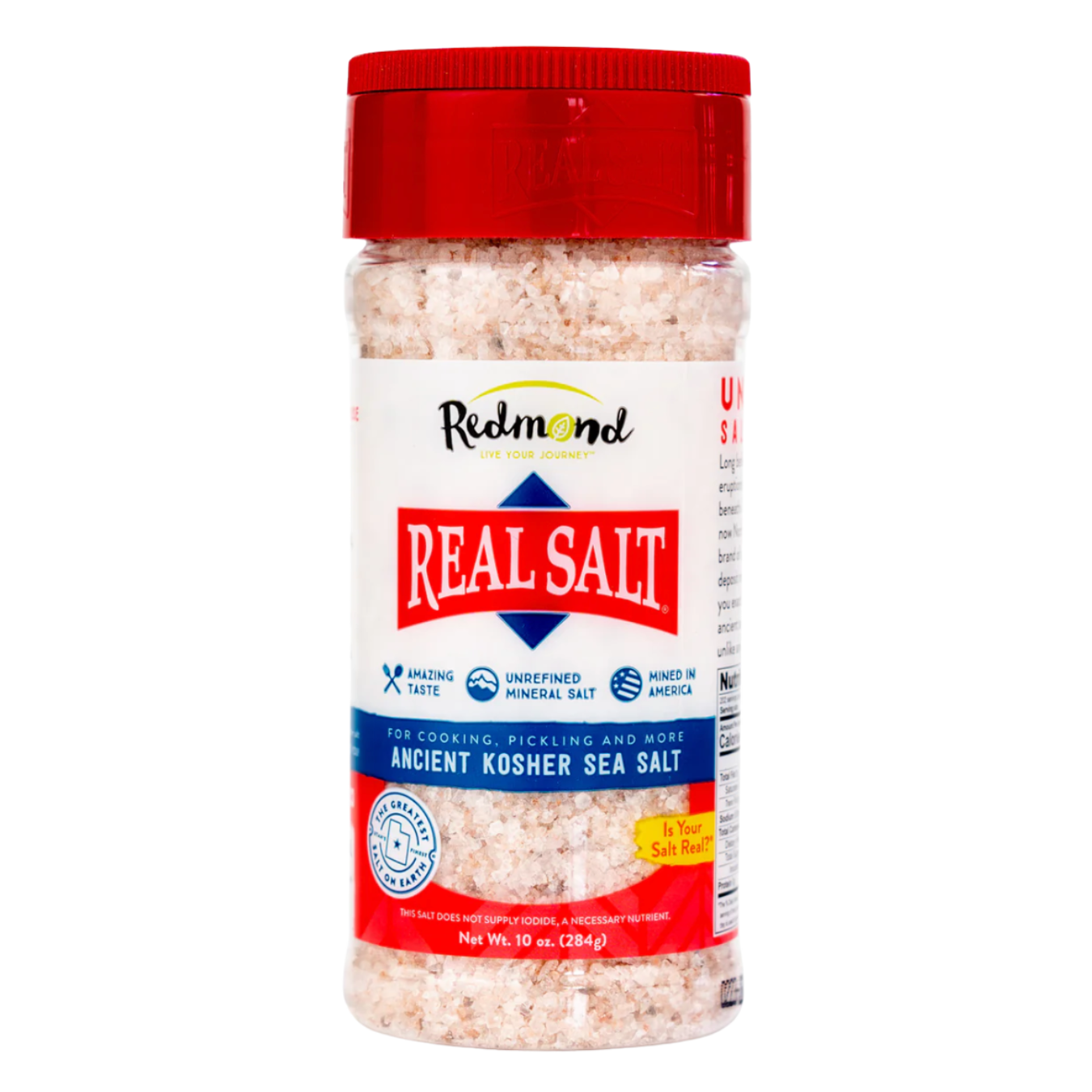Redmond Real Salt KOSHER 10 oz 284g Shaker