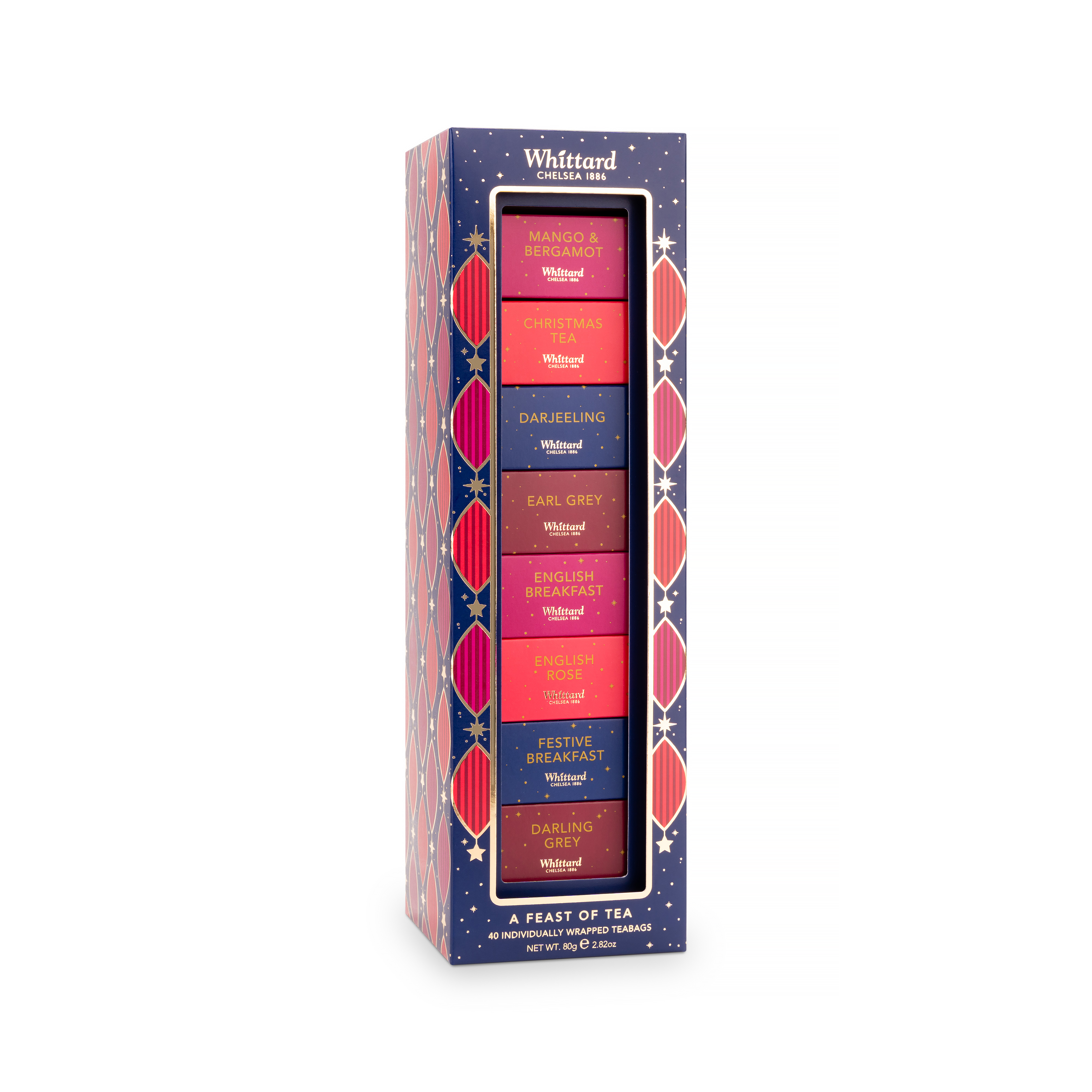Whittard A Feast of Tea Presentset 8 smaker 80g