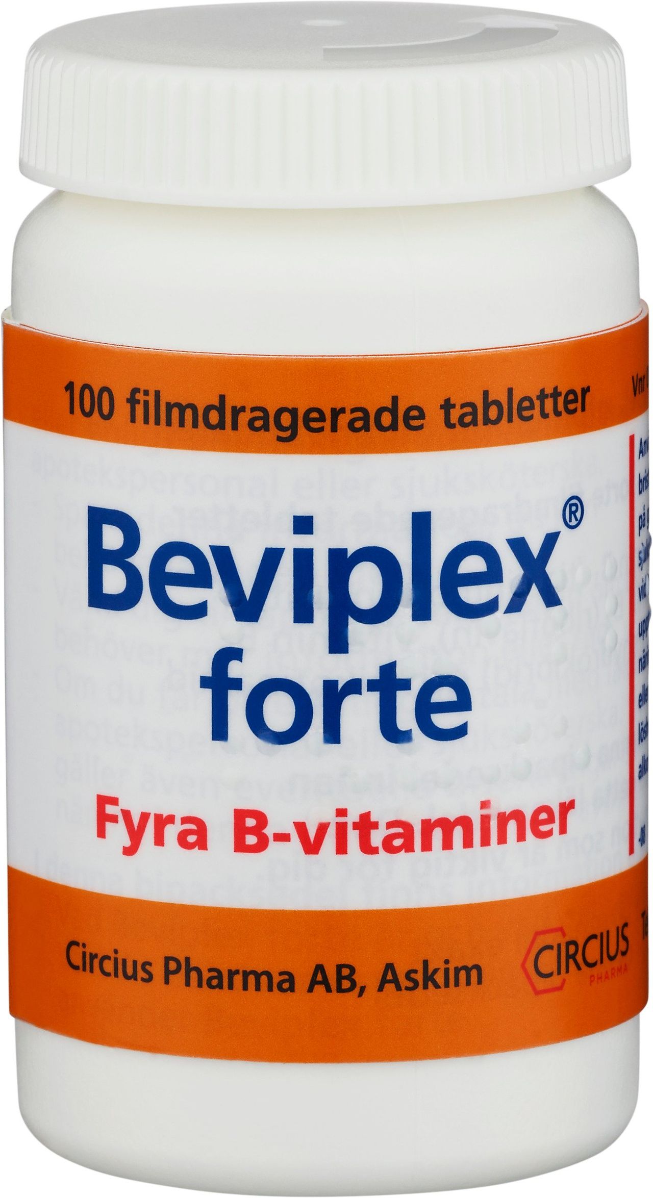 Beviplex Forte Fyra B-vitaminer 100 tabletter