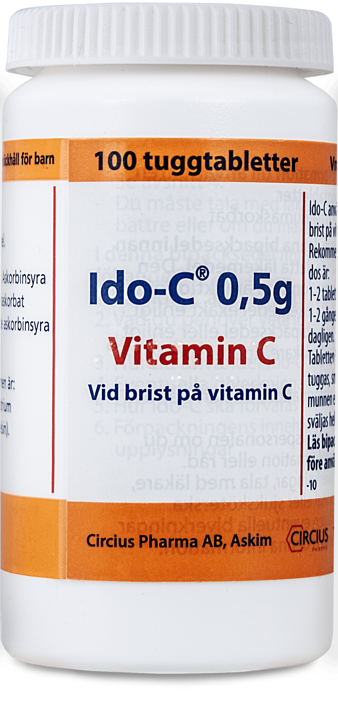 Ido-C 0,5 g Vitamin C 100 tuggtabletter