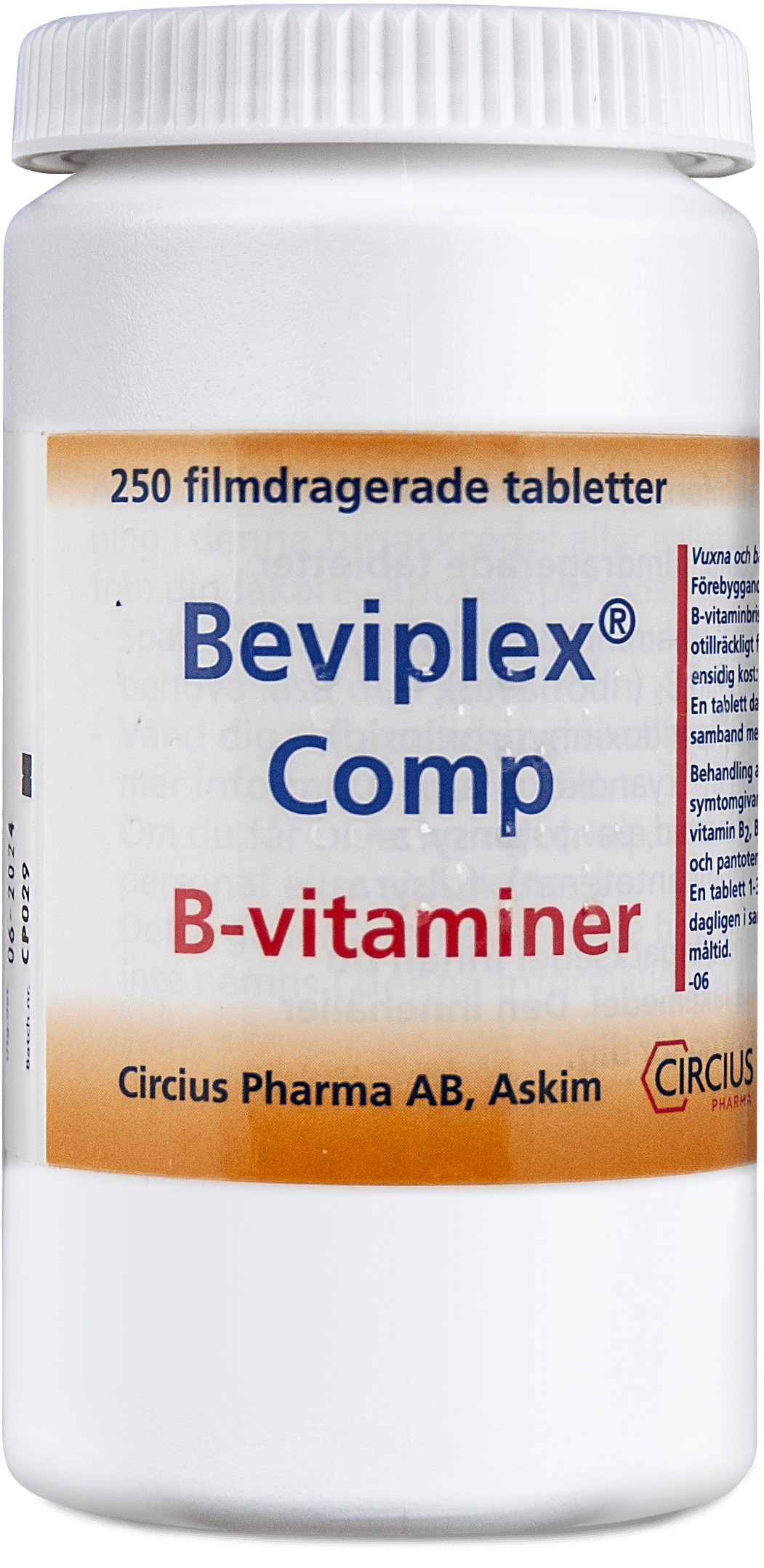 Beviplex Comp 250 tabletter