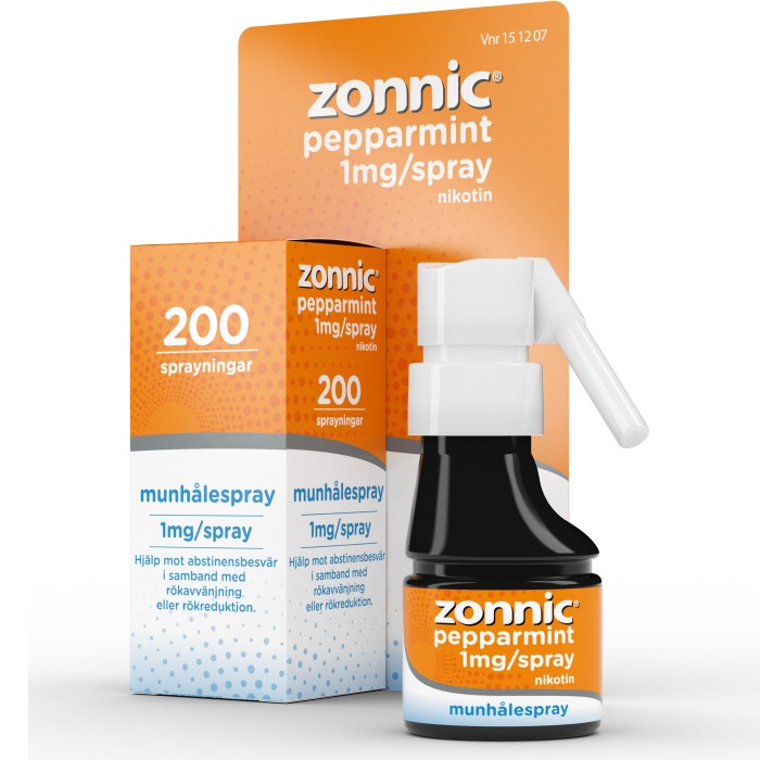 Zonnic Pepparmint, munhålespray 1 mg/spray 200 dos(er)