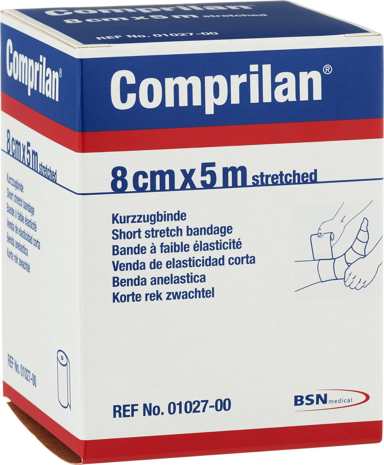 Leukoplast Comprilan Kompressionsbinda 5 m x 8 cm 1 st