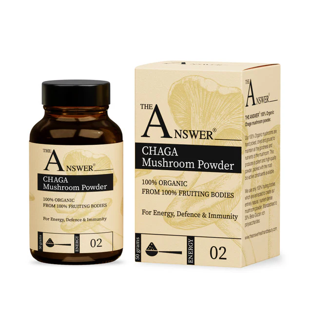 The Answer 100% organic chaga mushroom powder
