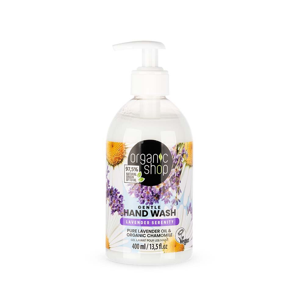 Organic Shop Gentle Hand Wash Pure Lavender & Organic Chamomile 400ml
