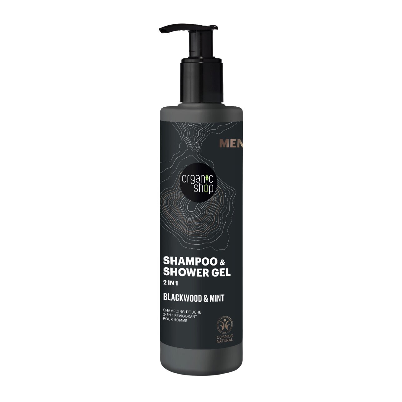 Organic Shop Shampoo & Shower Gel 2 in 1 Blackwood & Mint 280ml