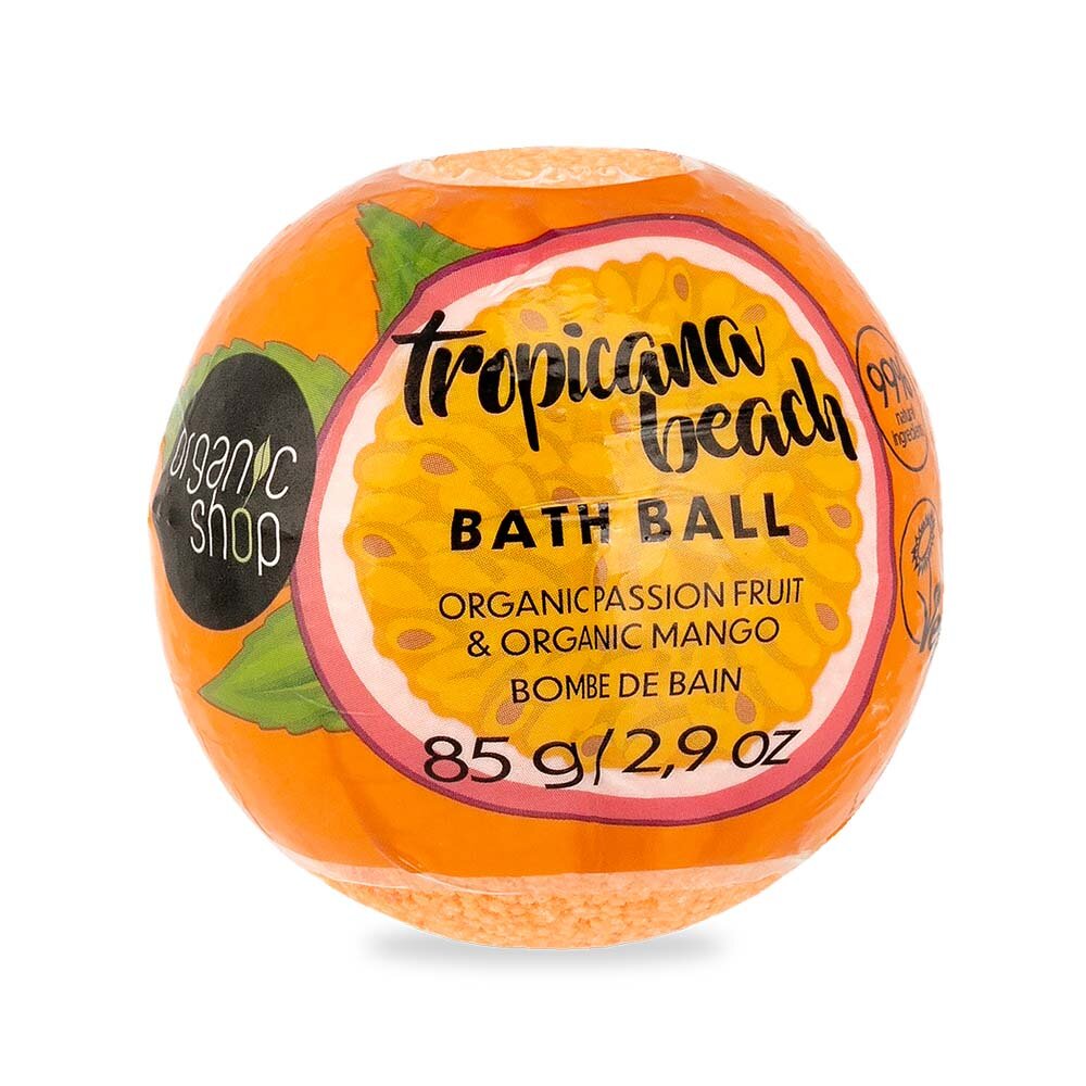 Organic Shop Tropicana Beach Organic Passion Fruit & Organic Mango bath ball 85g