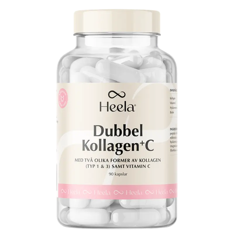 Heela Dubbel Kollagen + C 90 kaps
