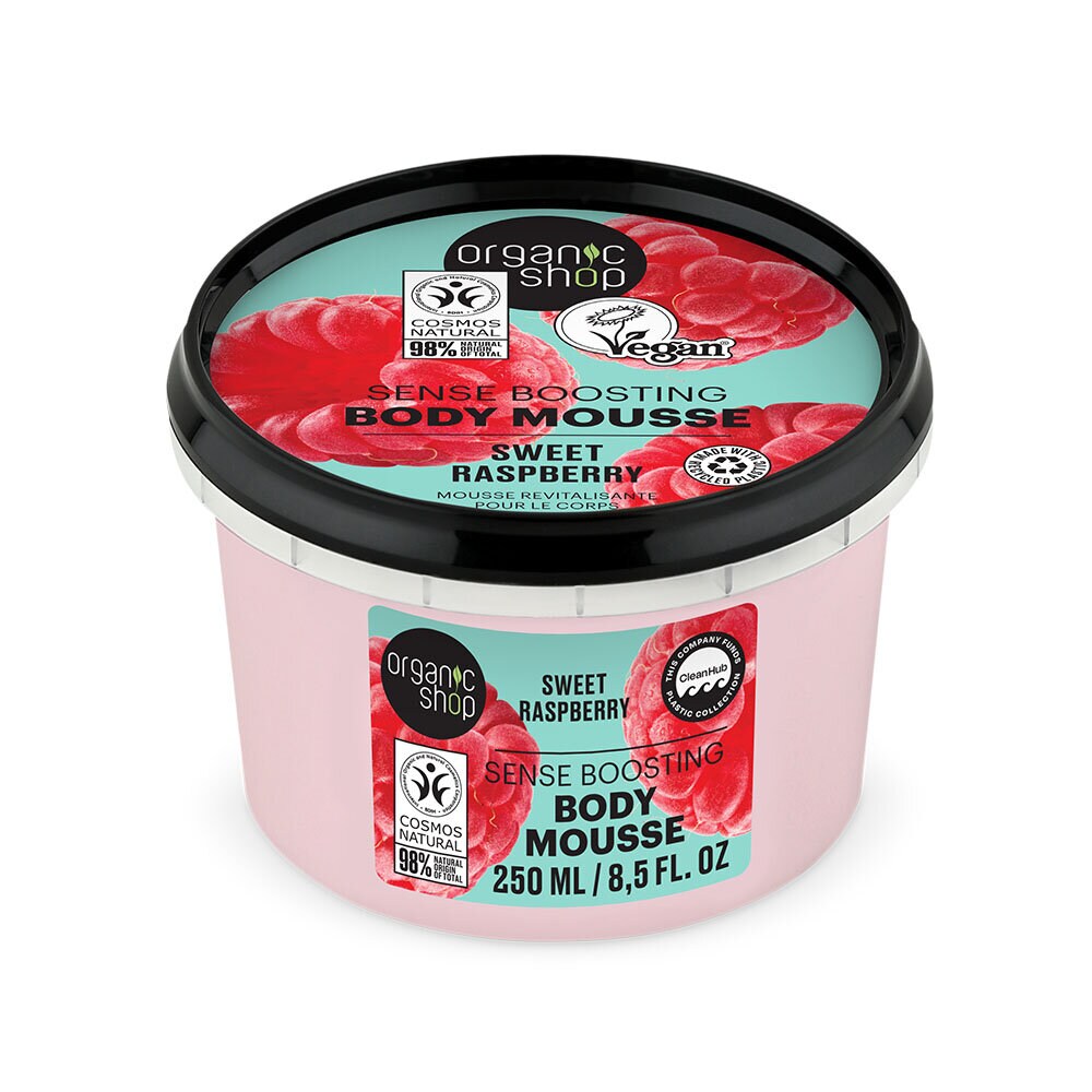 Organic Shop Sense Boosting Body Mousse Sweet Raspberry 250ml