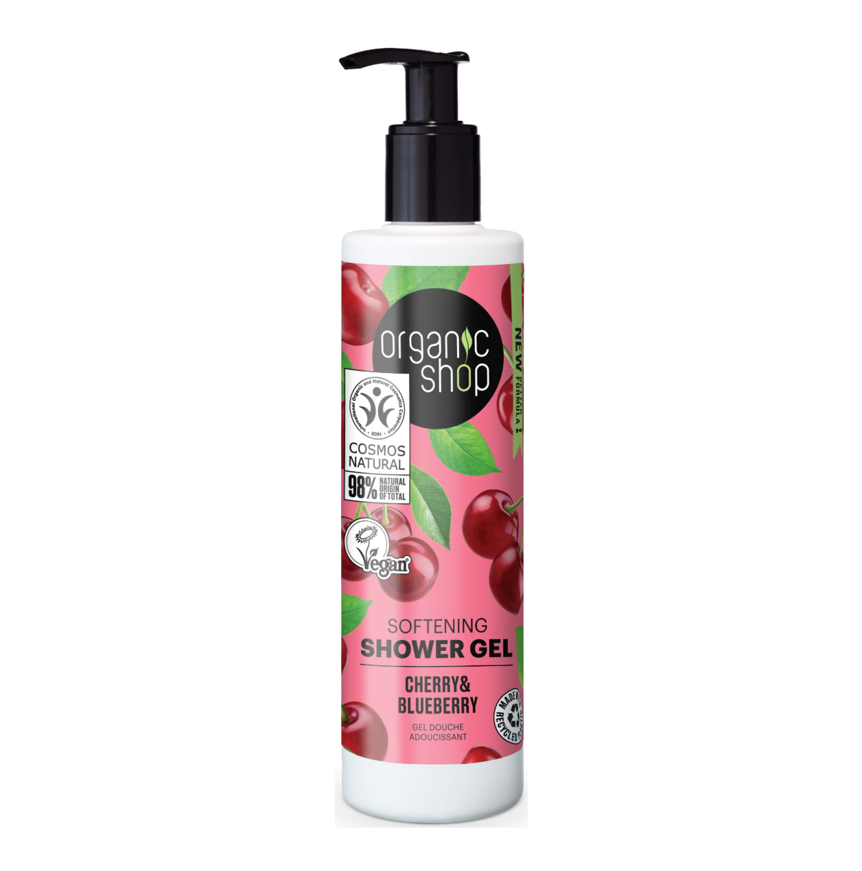 Organic Shop Softening Shower Gel Cherry and Blueberry 280ml