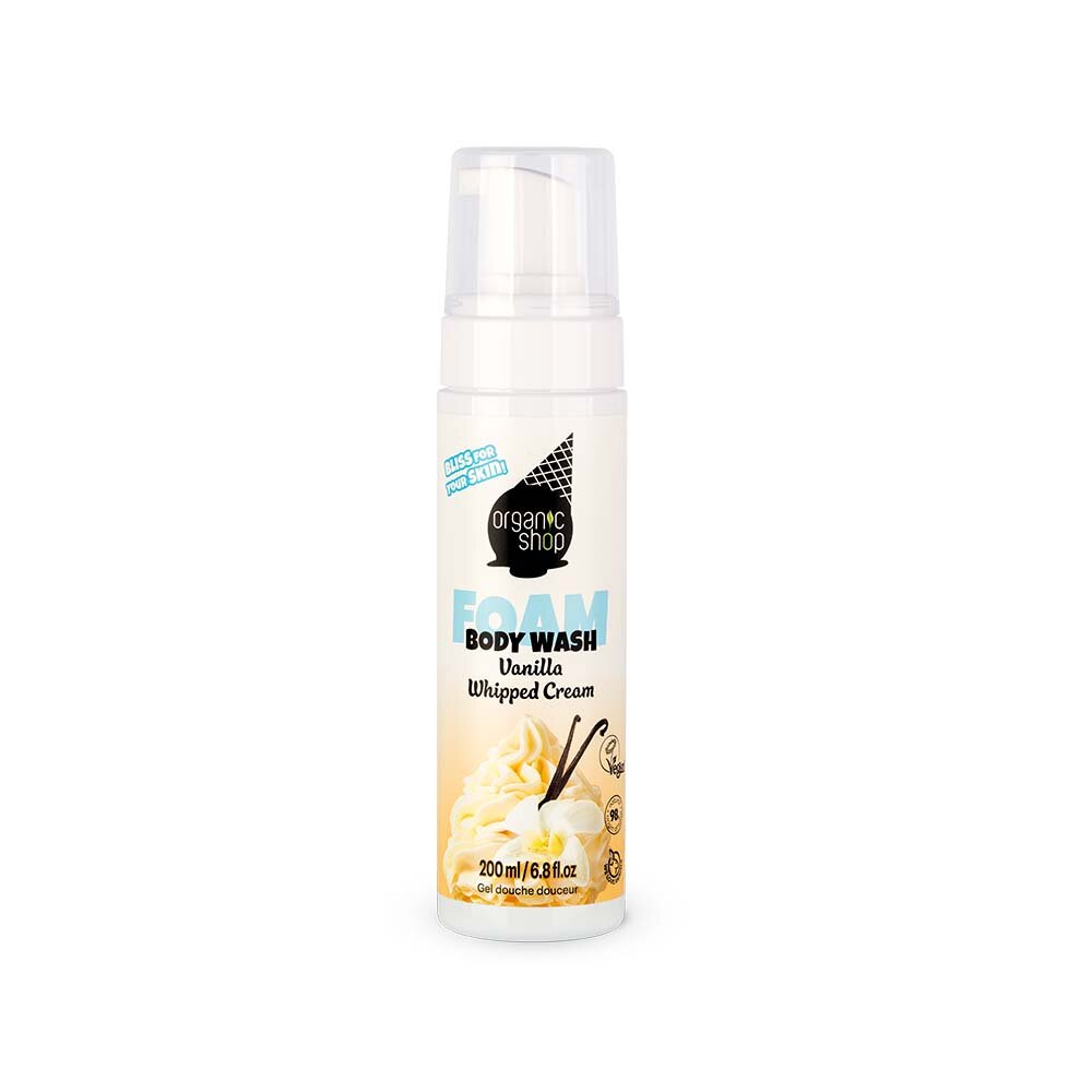 Organic Shop Foam Body Wash Vanilla Whipped Cream 200ml