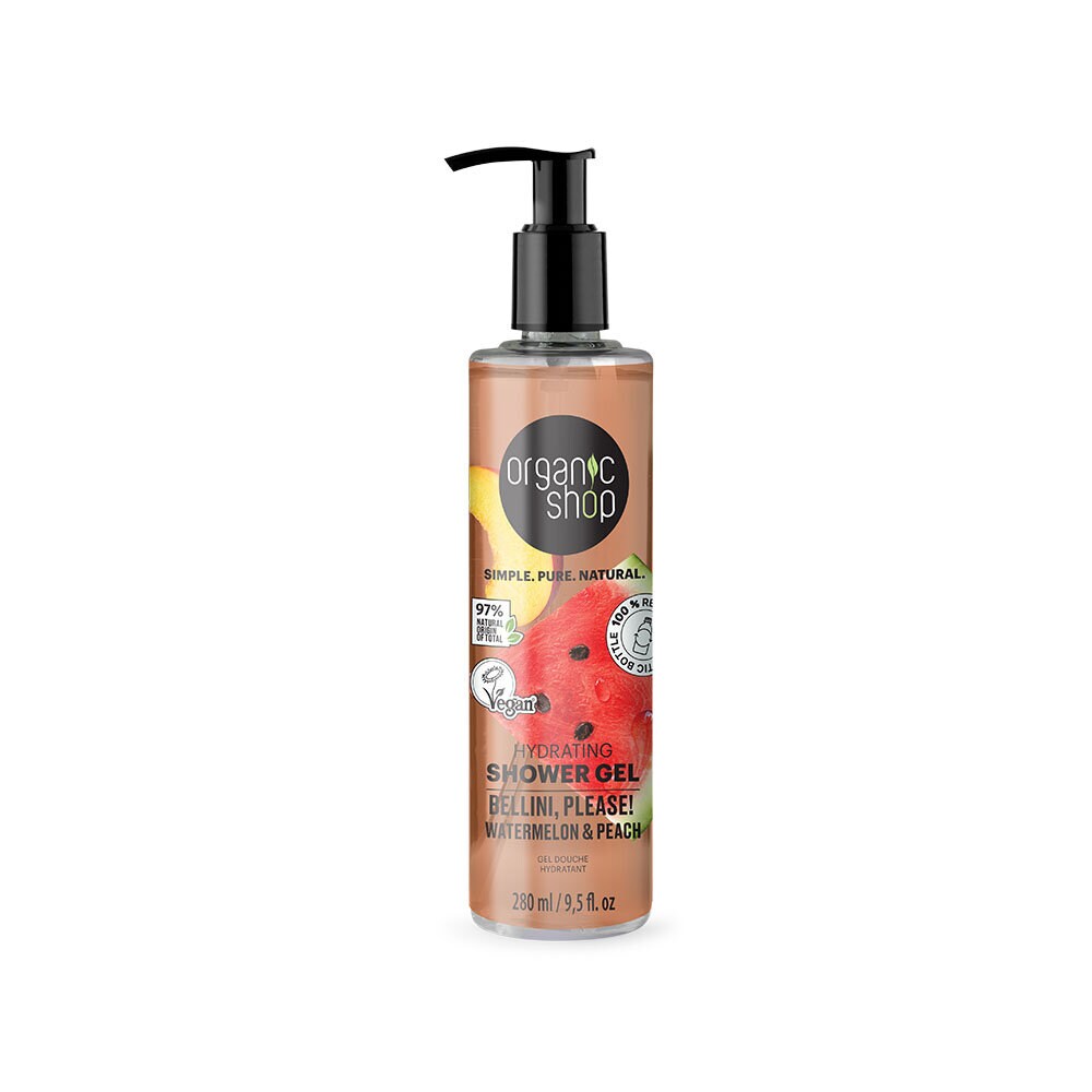Organic Shop Hydrating Shower Gel Bellini please! Watermelon & Peach 280ml