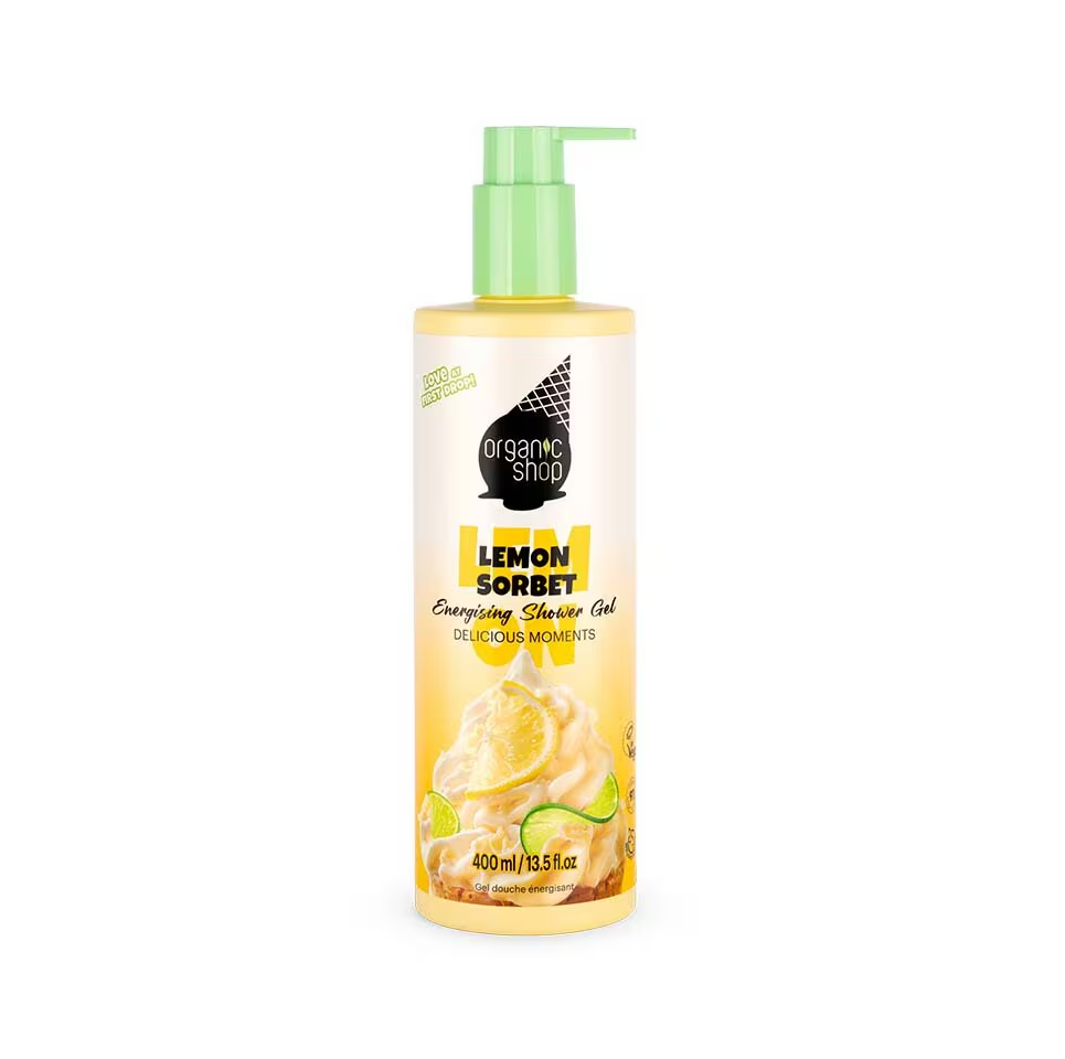 Organic Shop Energising Shower Gel Lemon Sorbet Delicious Moments 400ml