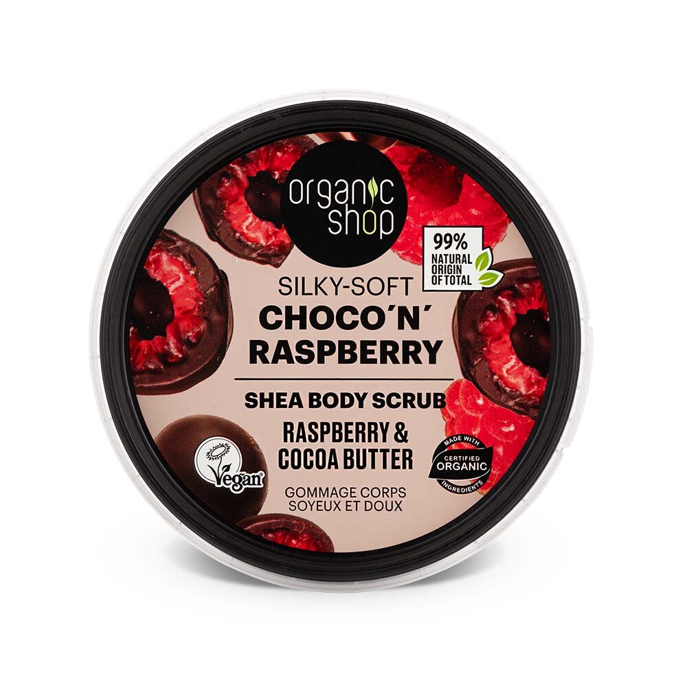 Organic Shop Choco'n'Raspberry Body Scrub Silky-Soft Raspberry&Cocoa 250ml