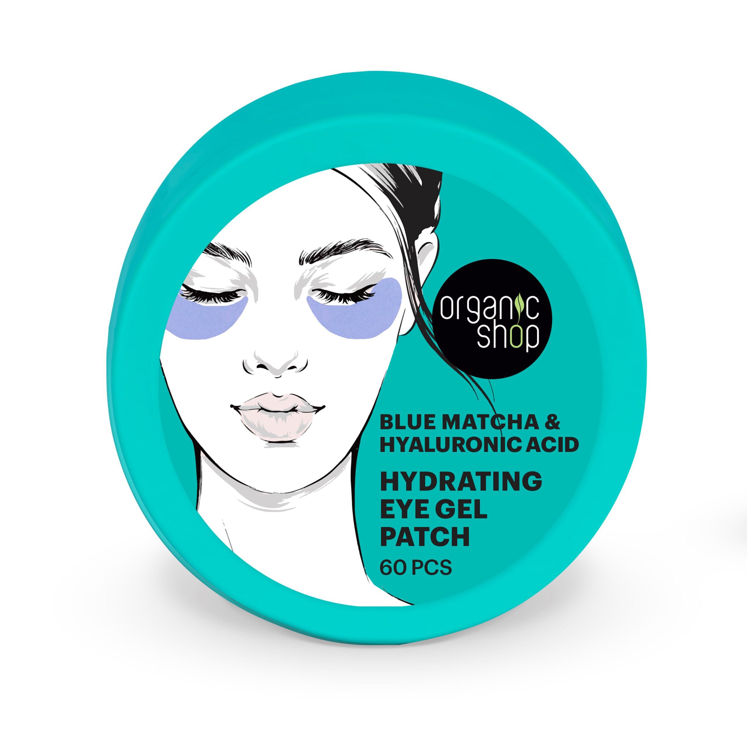 Organic Shop Eye Gel Patch Blue matcha & Hyaluronic Acid 60st