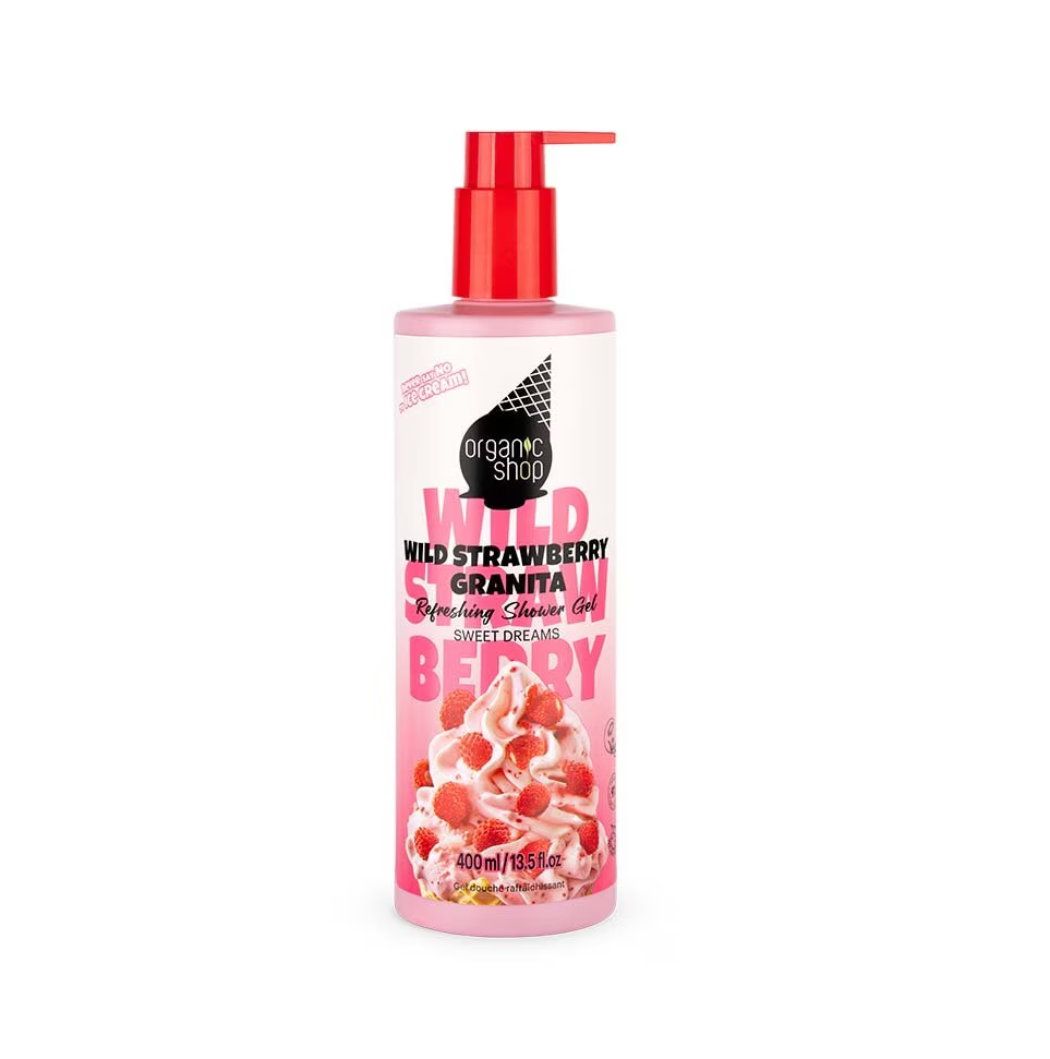 Organic Shop Refreshing Shower Gel Wild Strawberry Granita Sweet Dreams 400ml