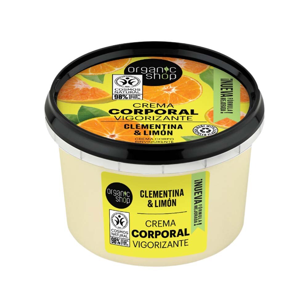 Organic Shop Invigorating Body Cream Clementine and Lemon 250ml