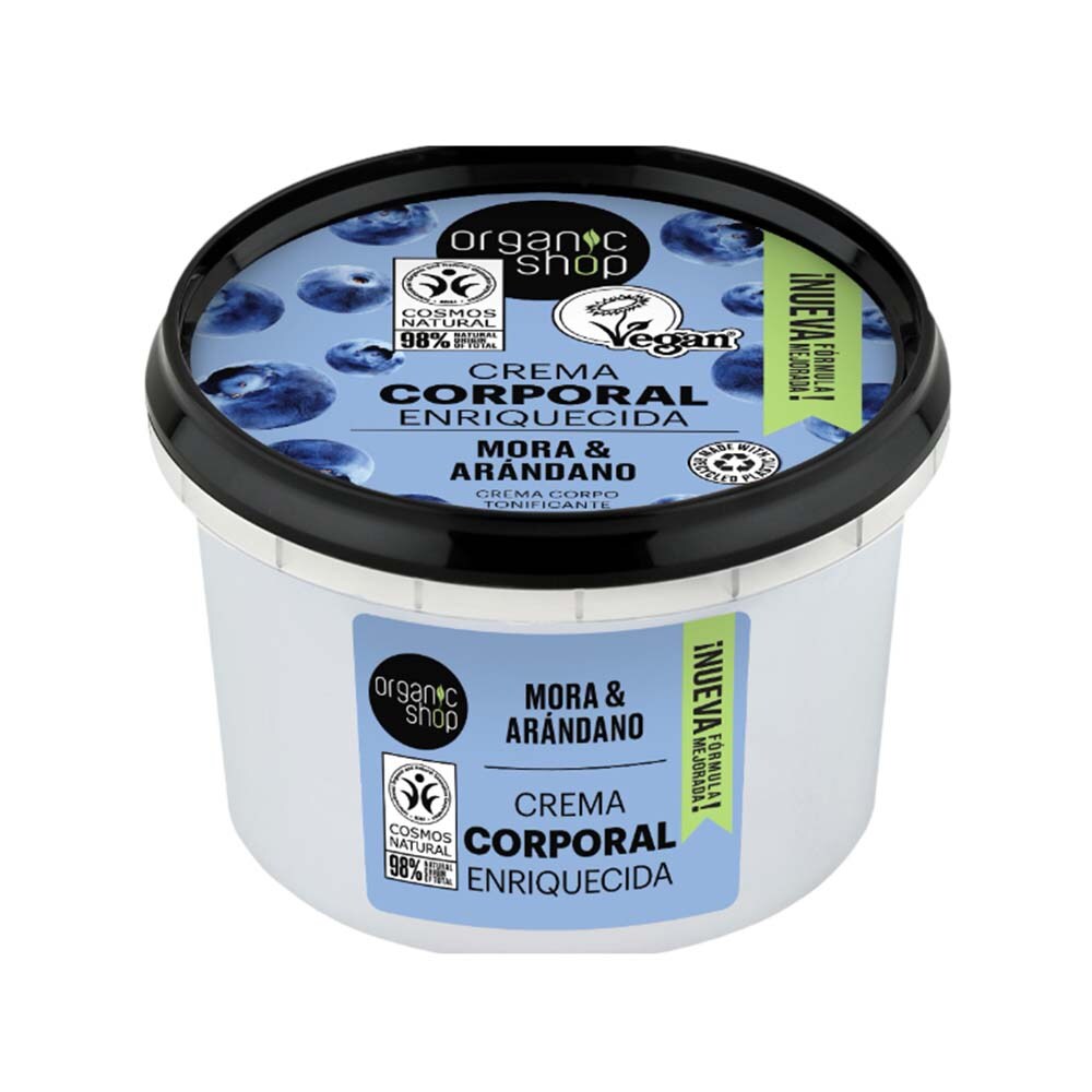 Organic Shop Nurturing Body Cream Blueberry Blackberry 250ml