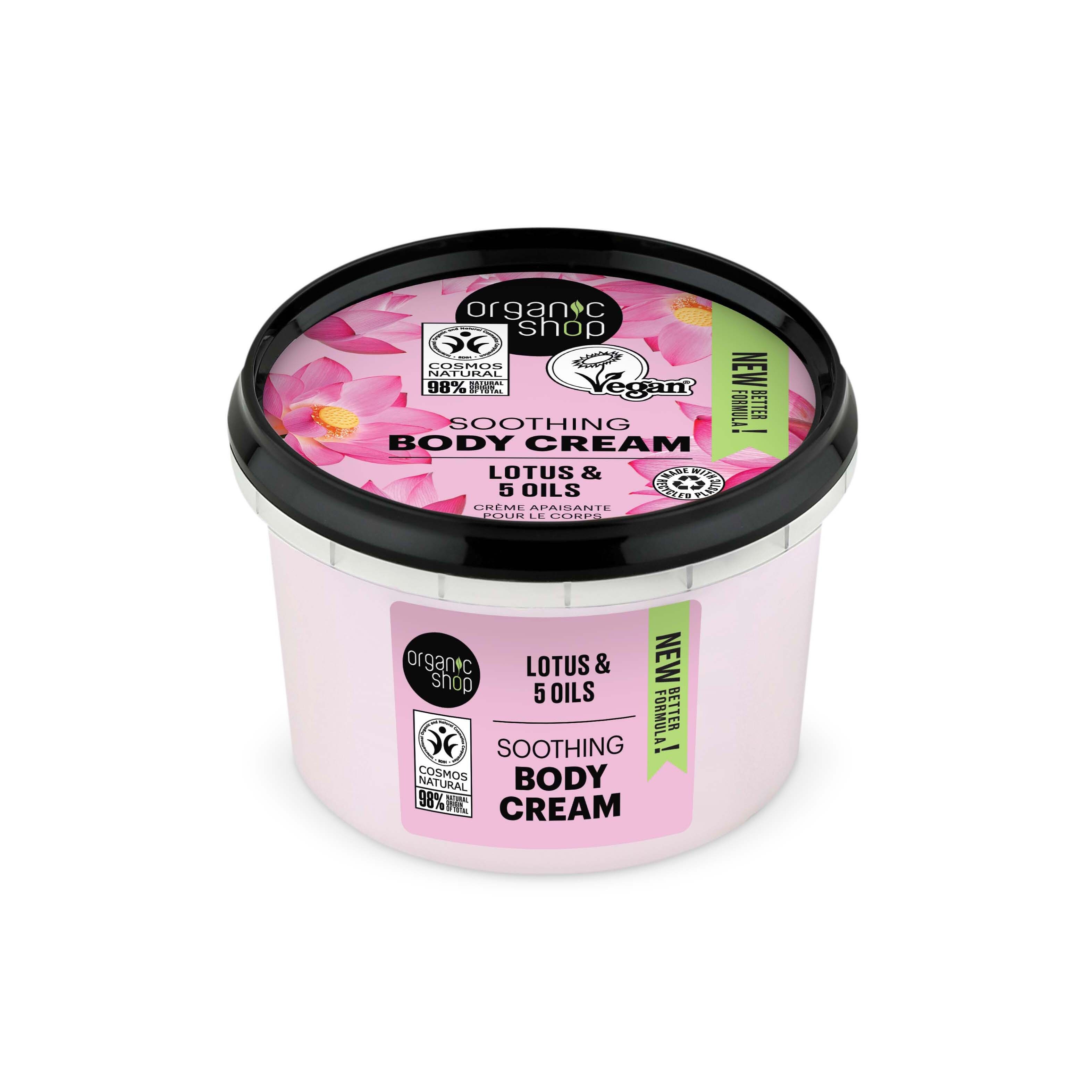 Organic Shop Body Cream Indian Lotus 250ml