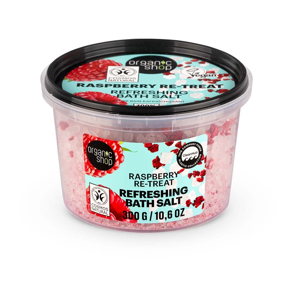 Organic Shop Raspberry Re-Treat Bath Salt Refreshing 300g