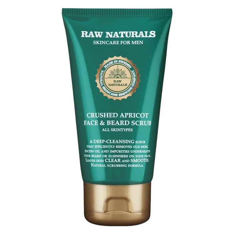 Raw Naturals Crushed Apricot Face & Beard Scrub 75 ml