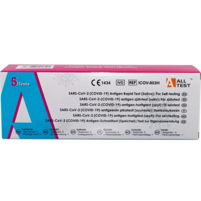 AllTest SARS-CoV-2-(COVID-19) Antigen Saliv självtest 5 st