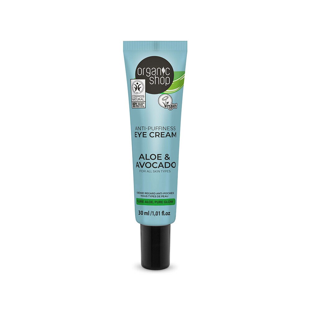 Organic Shop Anti-puffiness Eye Cream Avocado & Aloe 30ml