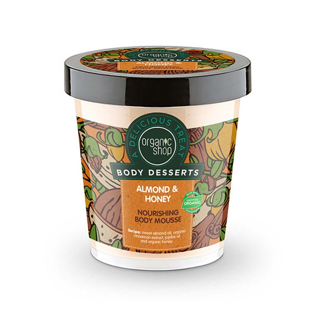 Organic Shop Body Mousse Almond & Honey 450ml