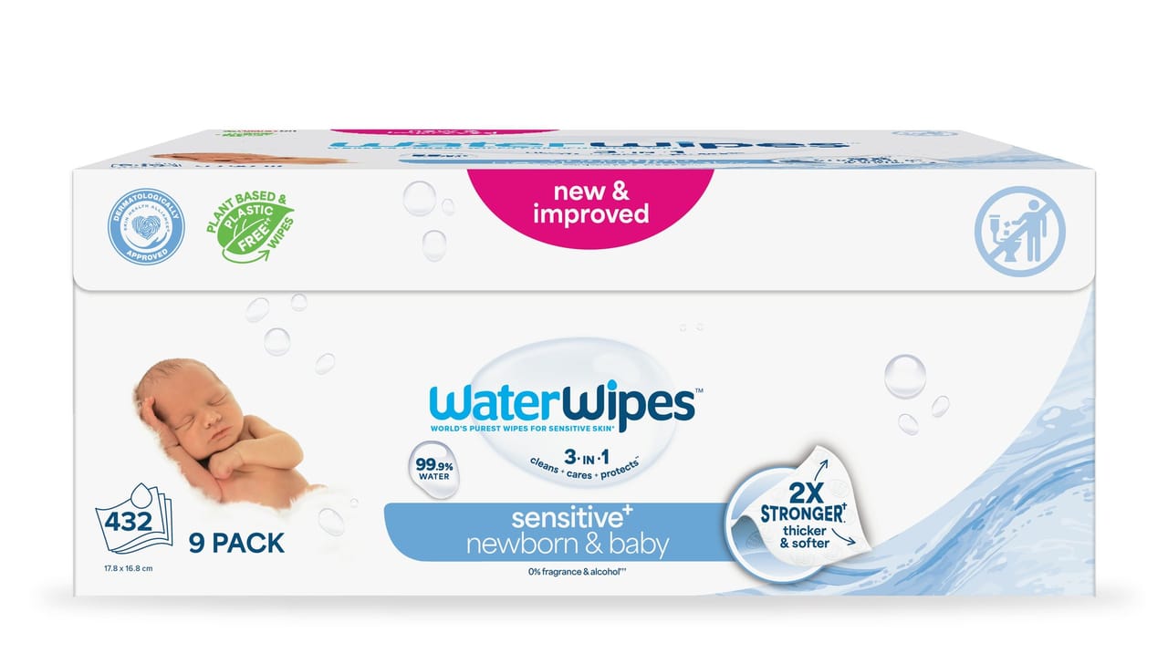 WaterWipes Baby Wipes 9 x 48 st